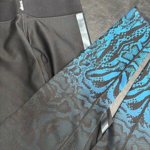 Ultracor Black and Blue Patterned Leggings